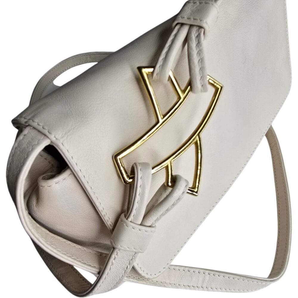 Paloma Picasso Vintage‎ White Leather Small Crossbody - Picture 2 of 16